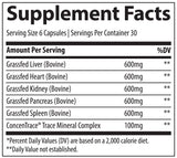 Beef Organs 500 mg 180 Capsules
