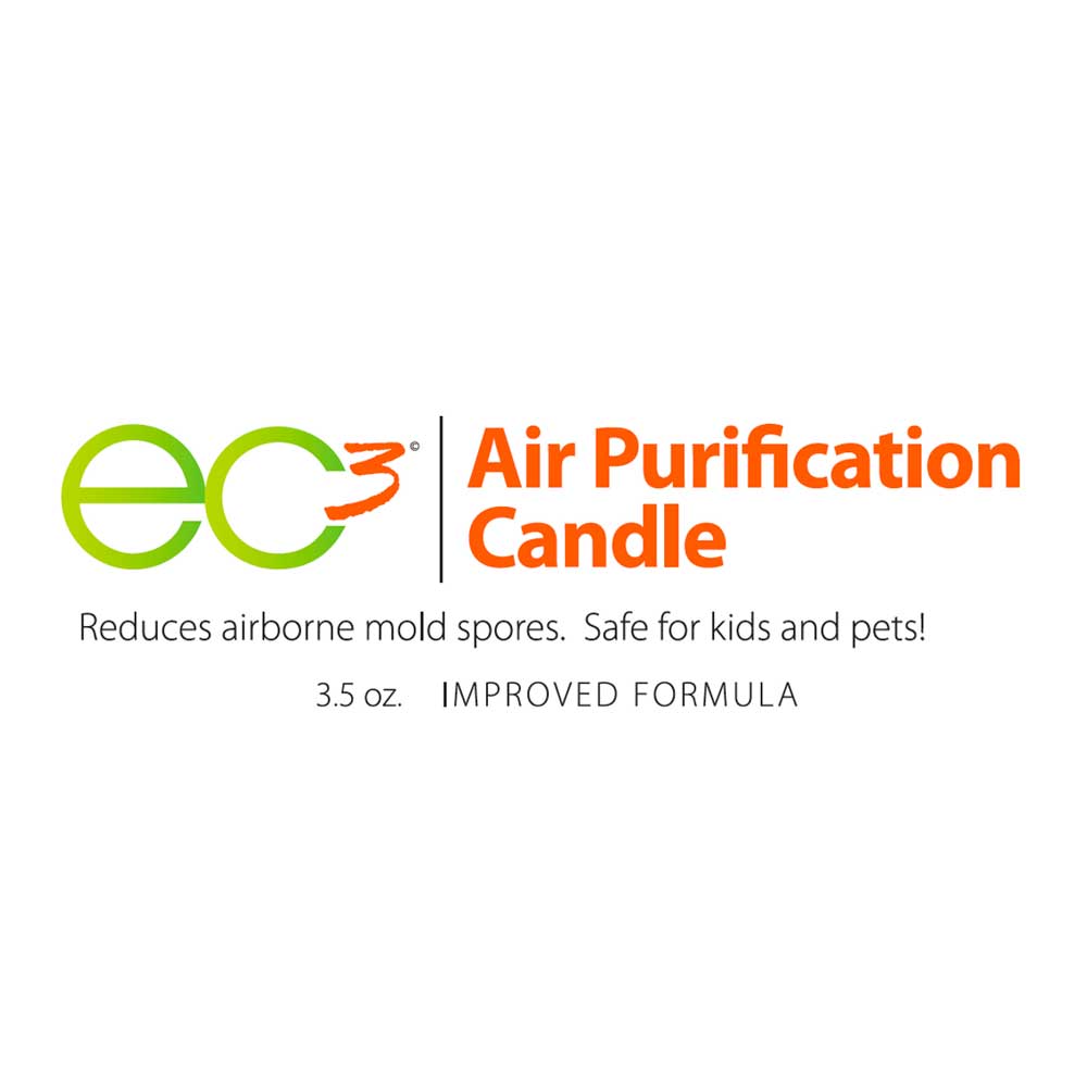 EC3 Air Purifying Candles - 3 Pack - Reduces Mould and Mycotoxin Levels in  Indoor Air - Natural, No Added Fragrance - Herbal Ingredients in Soy Wax  (3) : : Health & Personal Care