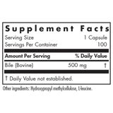 Ox Bile 500 mg 100 Capsules