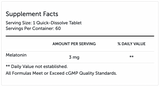 Melatonin Peppermint 60 Tablets