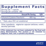 NAC (n-acetyl-l-cysteine) 600 mg