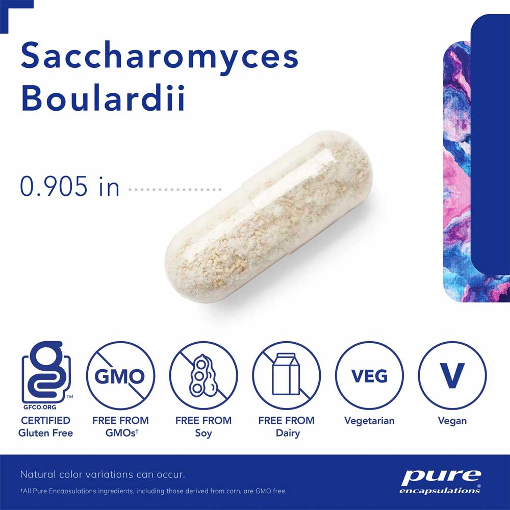 Saccharomyces Boulardii - 60 Veg Capsules - Protocol for Life Balance